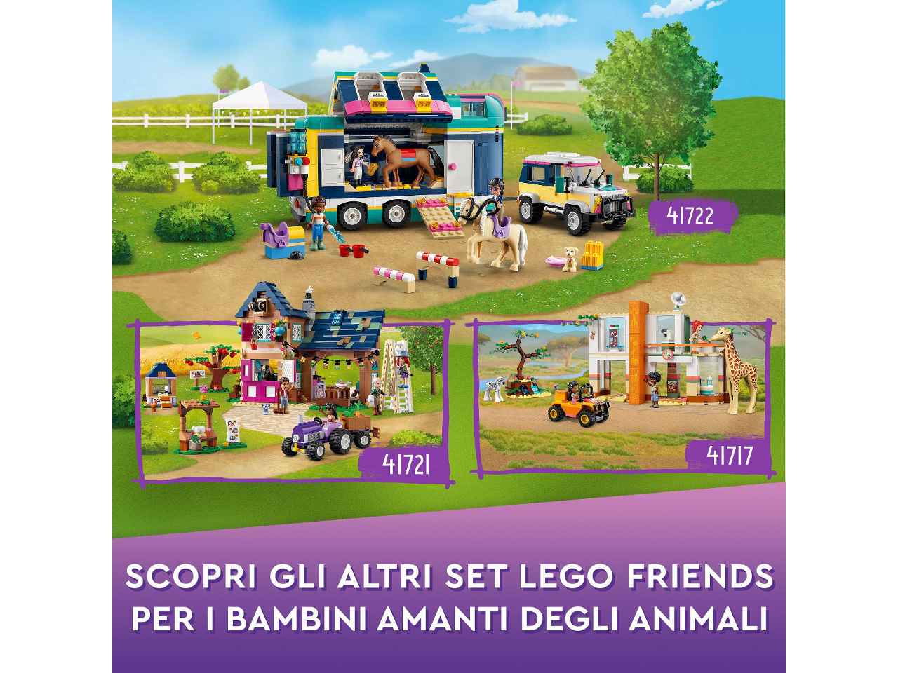 Lego friends il socc.degli animali41717