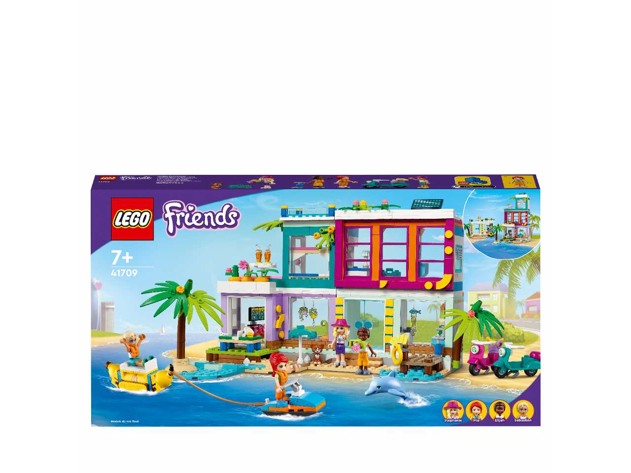 Lego casa delle vacanze sulla spiaggia.