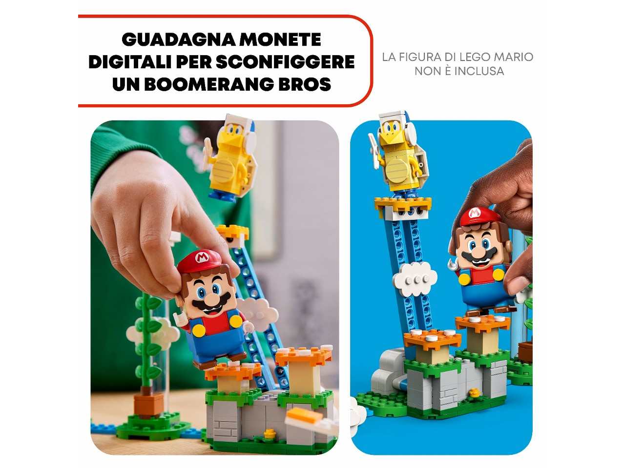 Lego super mario sfida sulle nuvole spike gigante