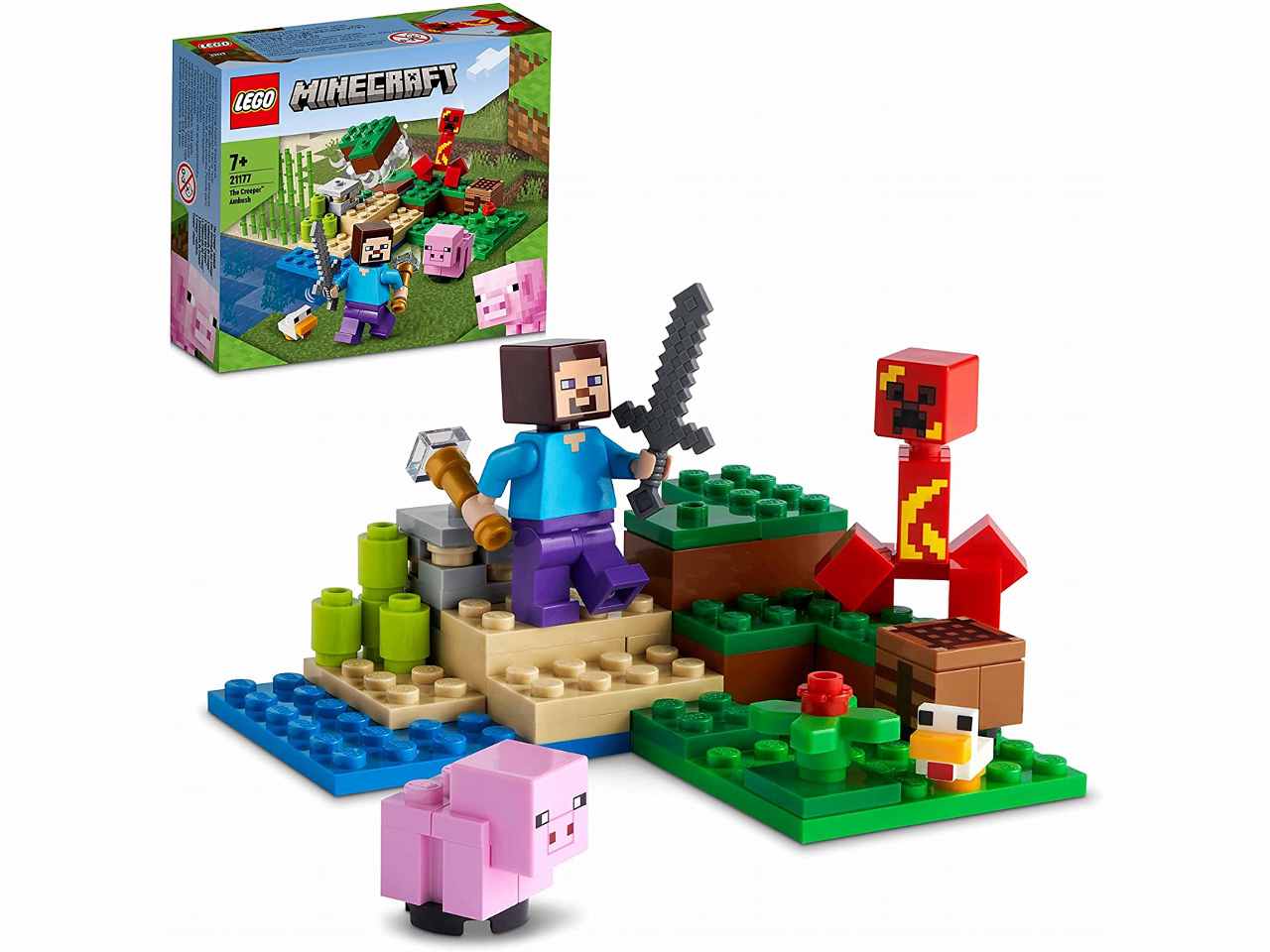 Lego minecraft lagguato del creeper 21177