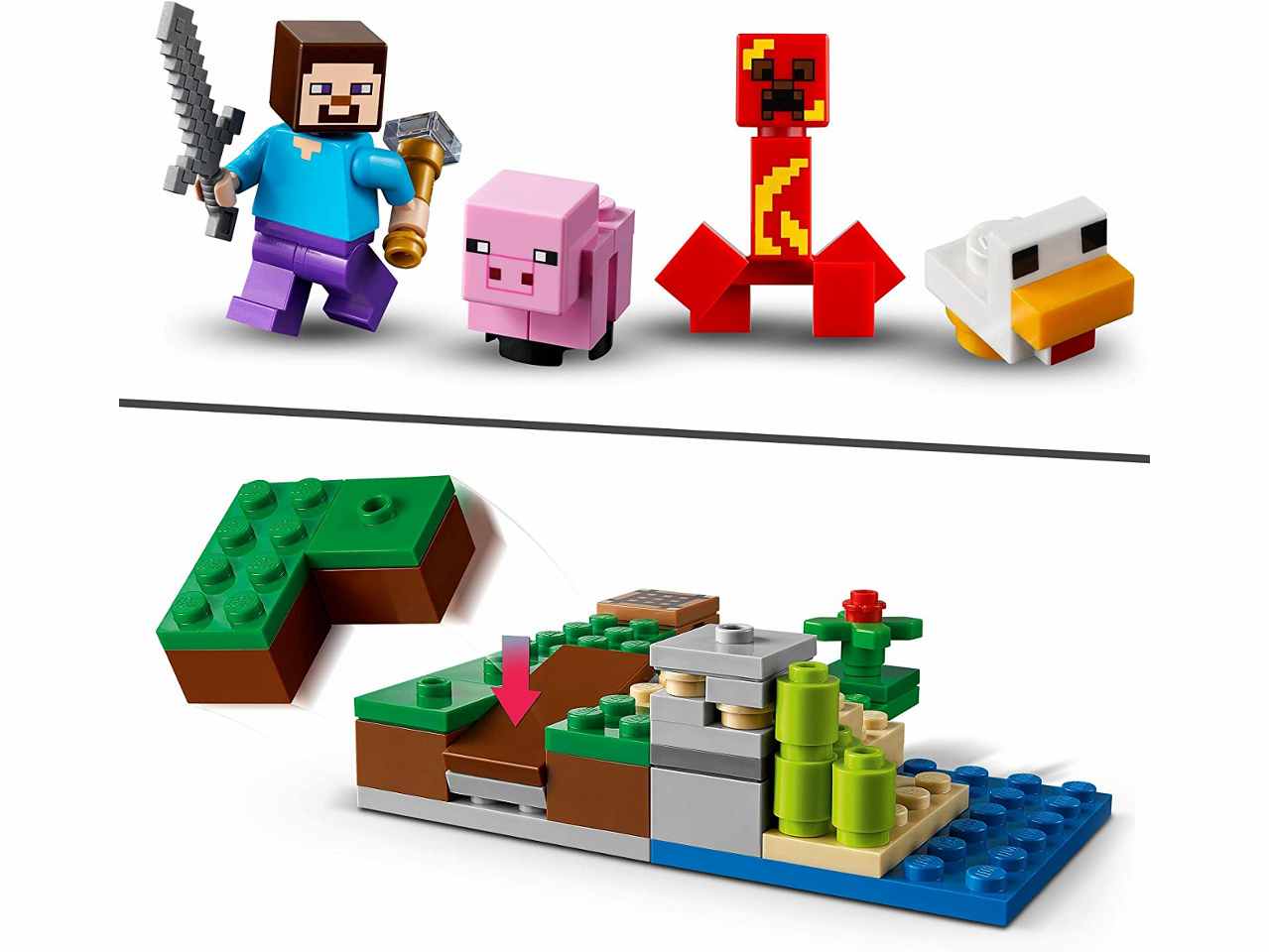 Lego minecraft lagguato del creeper 21177