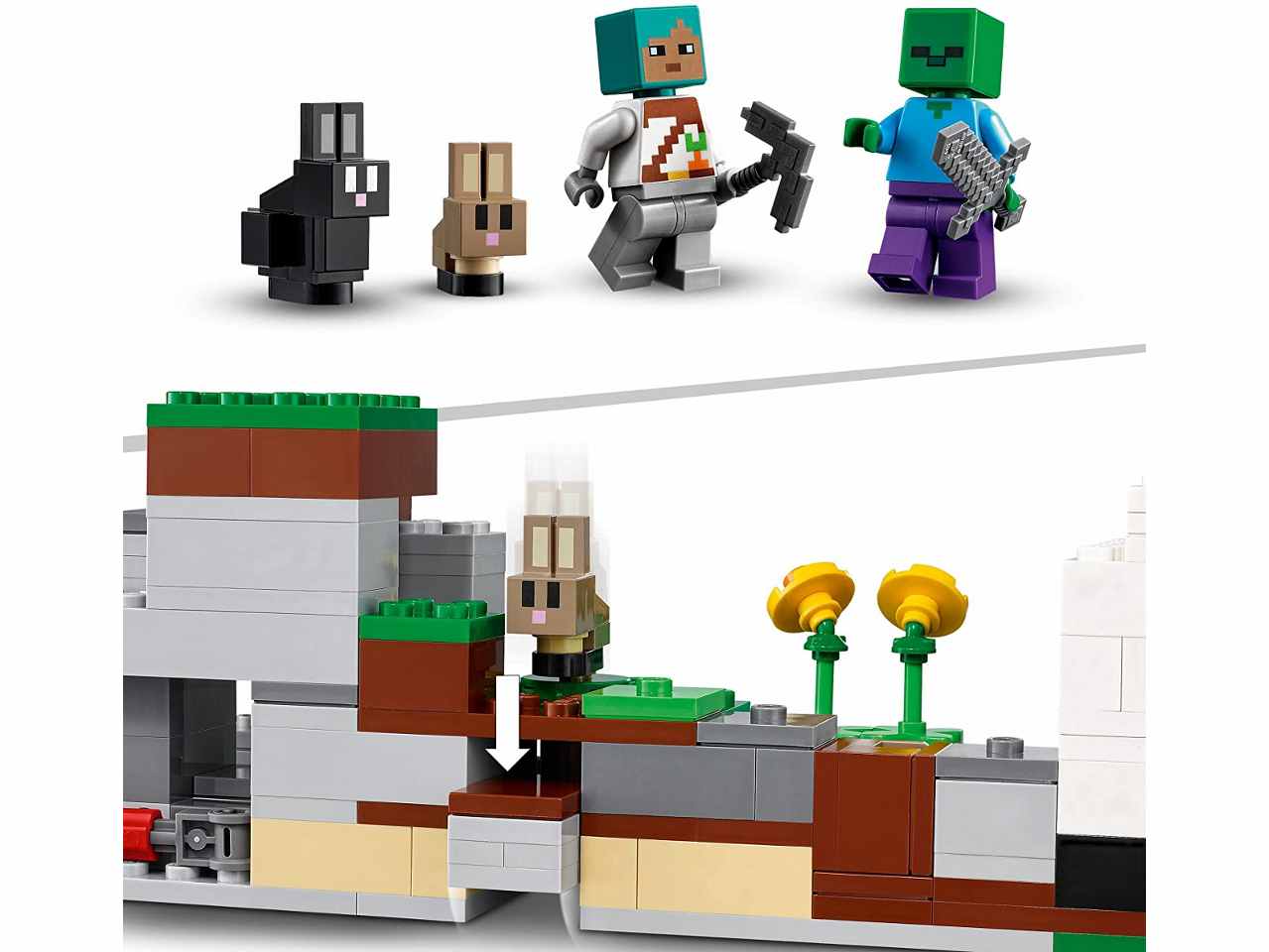 Lego minecraft il ranch del coniglio 21181