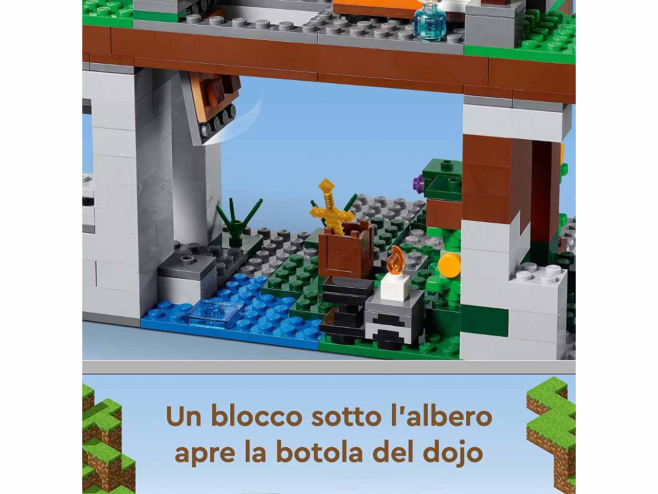 Lego minecraft dojo cave 2022 21183