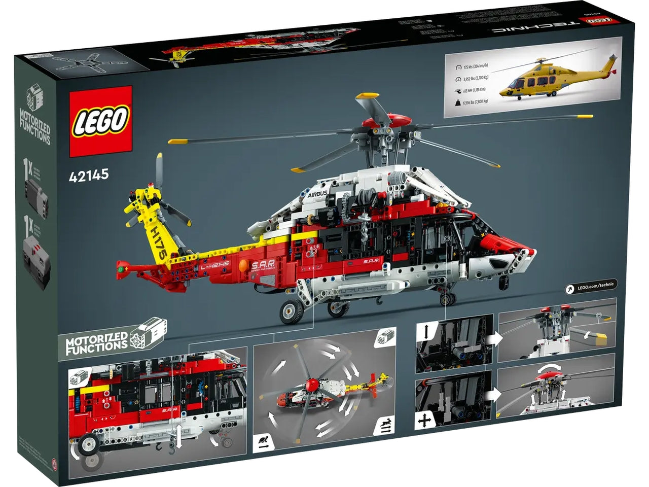 Lego Technic Elicottero di Salvataggio Airbus H175 42145