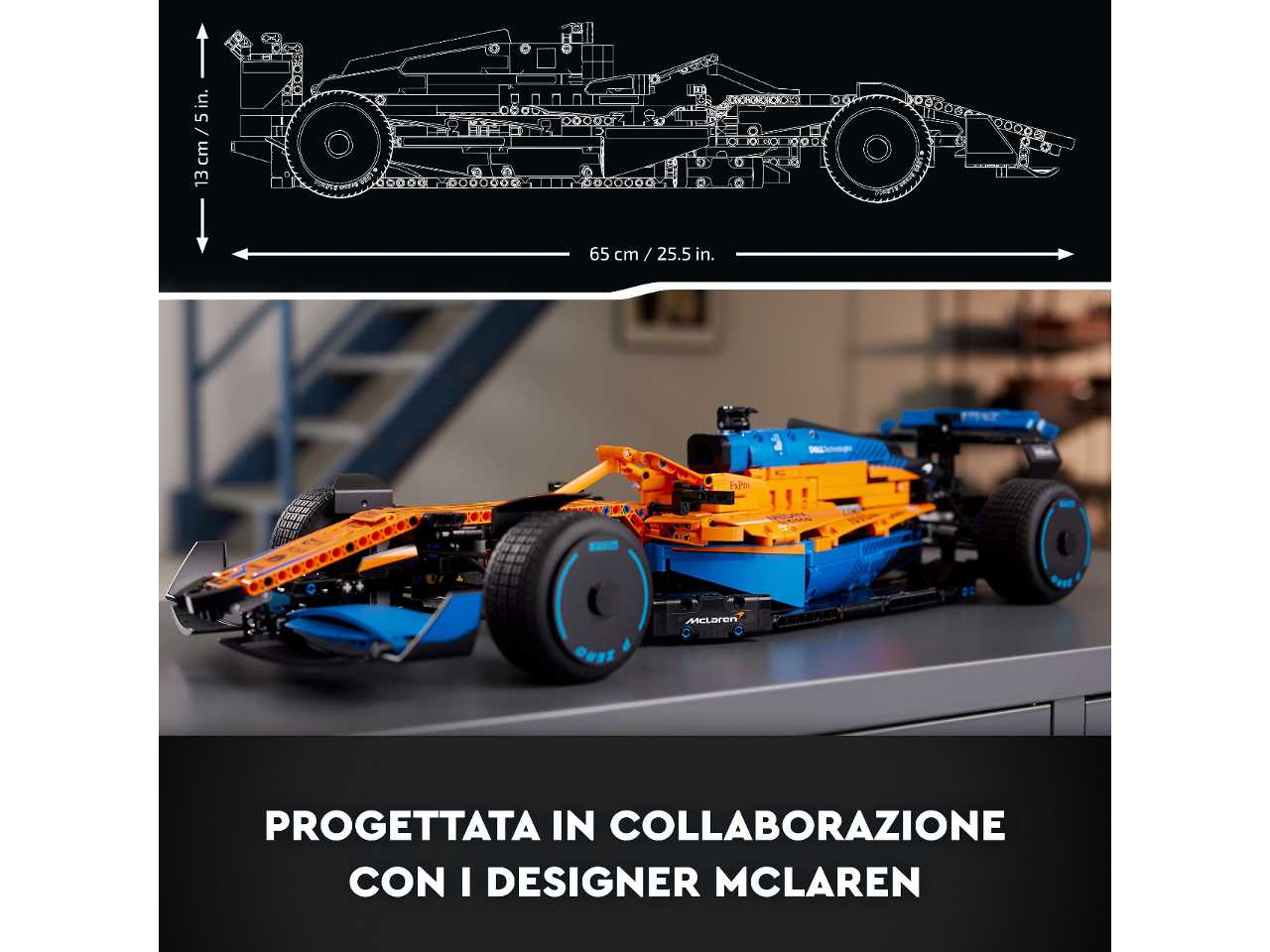 Lego monoposto mclaren formula 1.