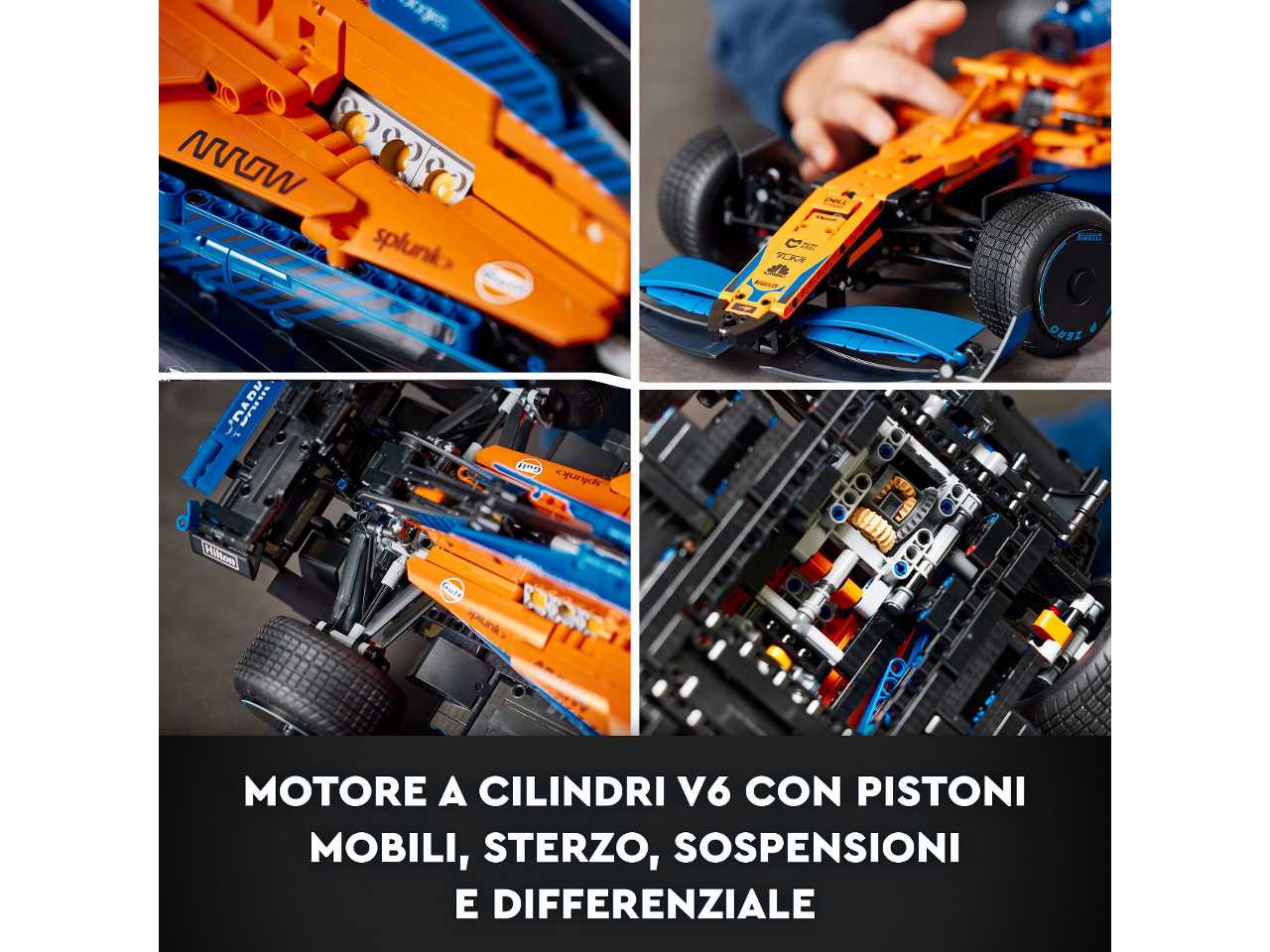 Lego monoposto mclaren formula 1.