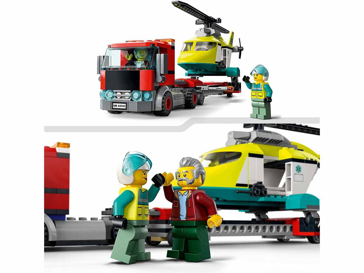 Lego city traspor.di elicotteri 60343