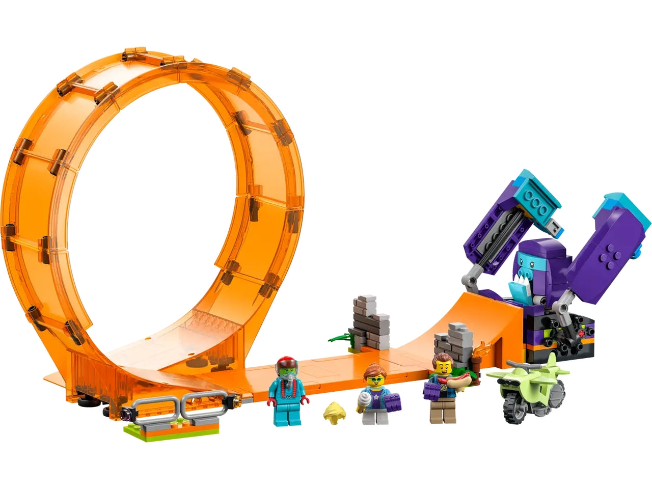 Lego city giro della morte scimp.60338