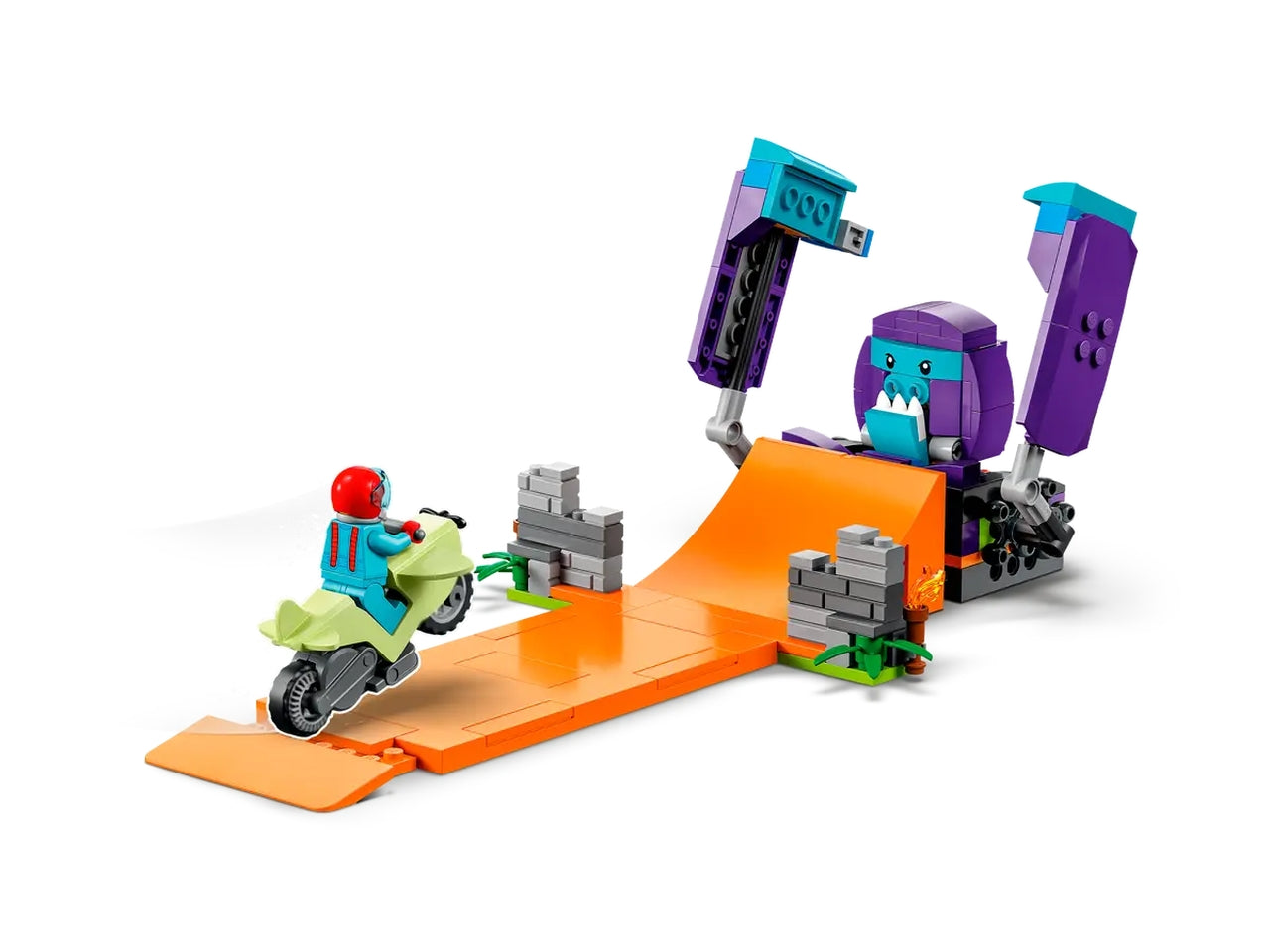 Lego city giro della morte scimp.60338