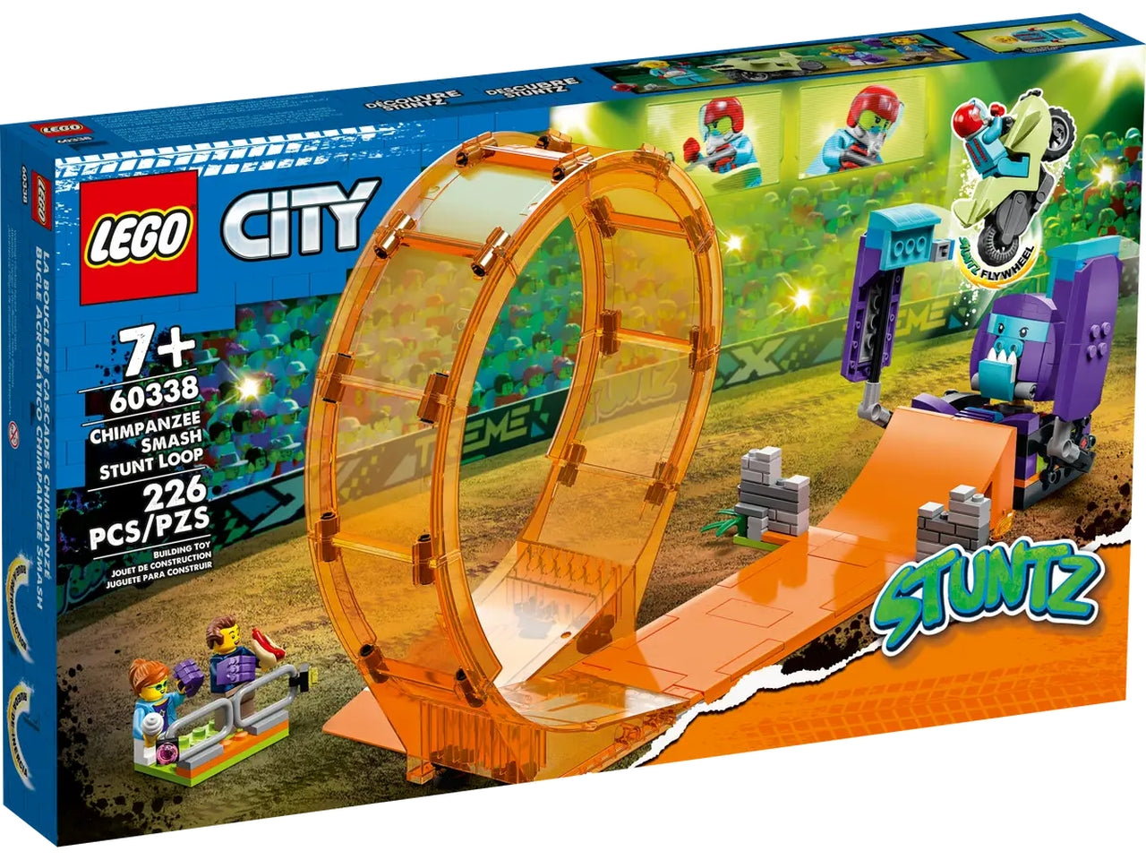 Lego city giro della morte scimp.60338