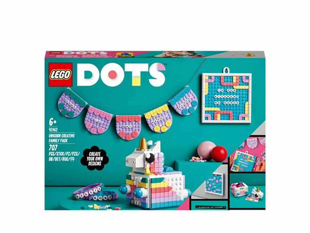 Lego dots family pack creativo unicorno 41962