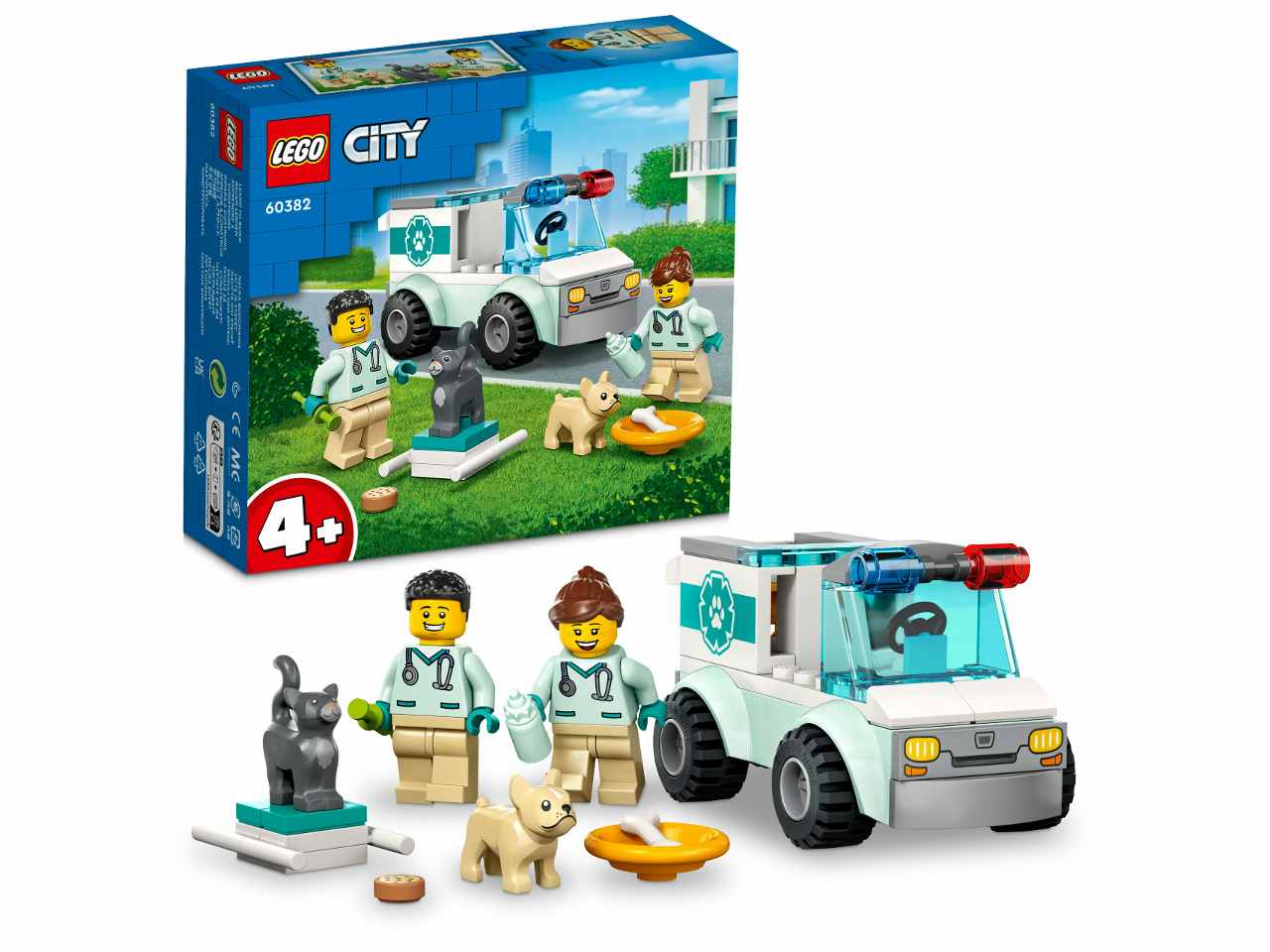 Lego city great vehicles furgoncino di soccorso del veterinario