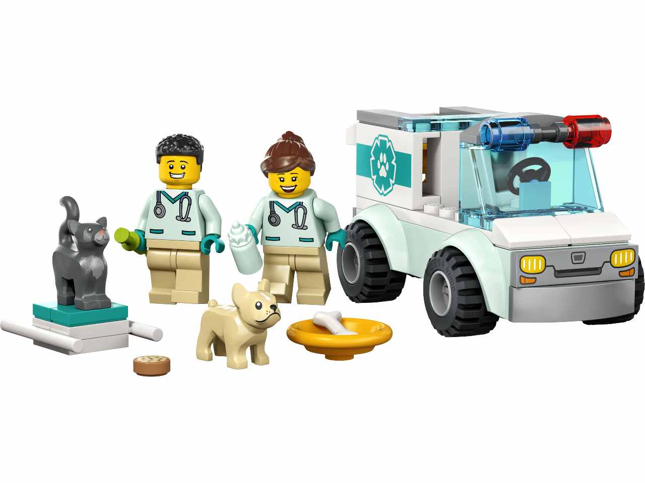 Lego city great vehicles furgoncino di soccorso del veterinario