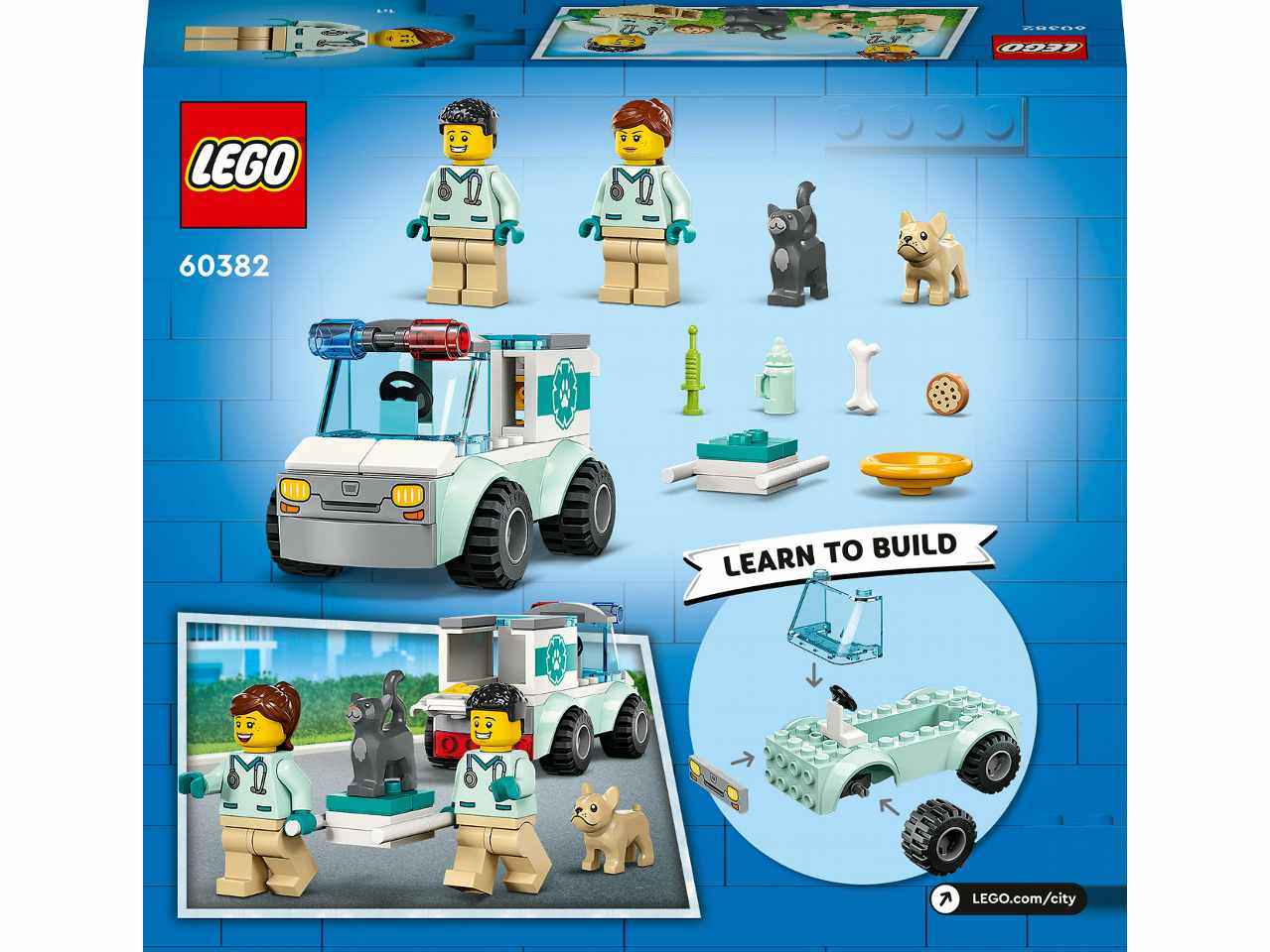 Lego city great vehicles furgoncino di soccorso del veterinario