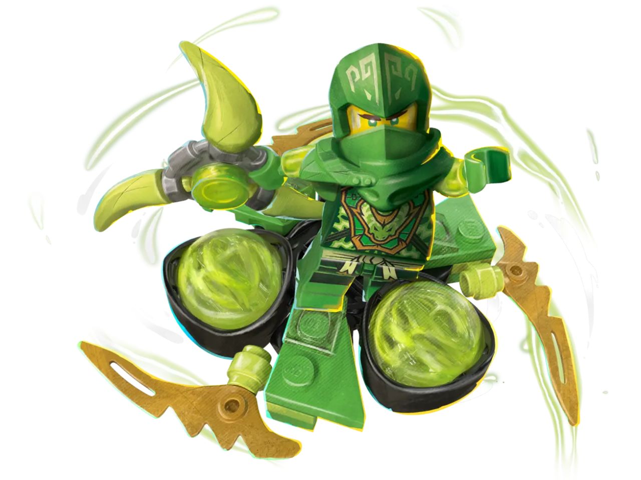 Lego ninjago spin power dragon di lloyd
