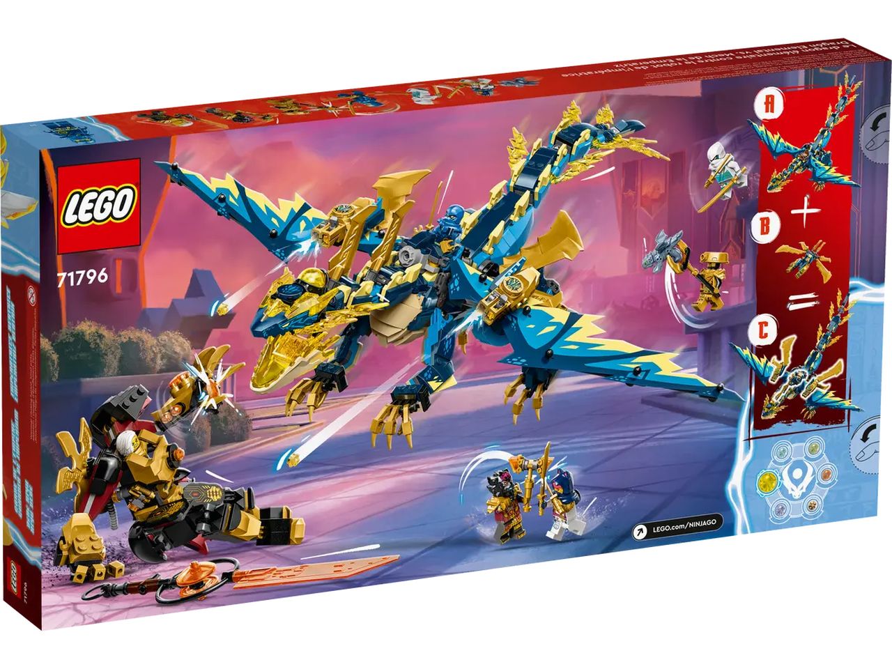 Lego Ninjago Dragone Elementare vs. Mech dellImperatrice 71796