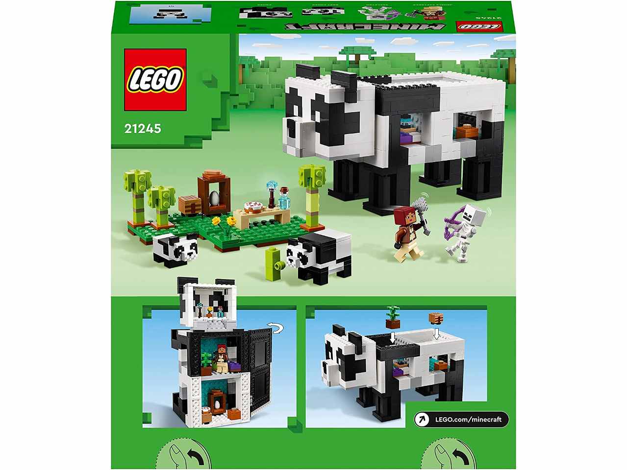 Lego Minecraft Il Rifugio del Panda 21245