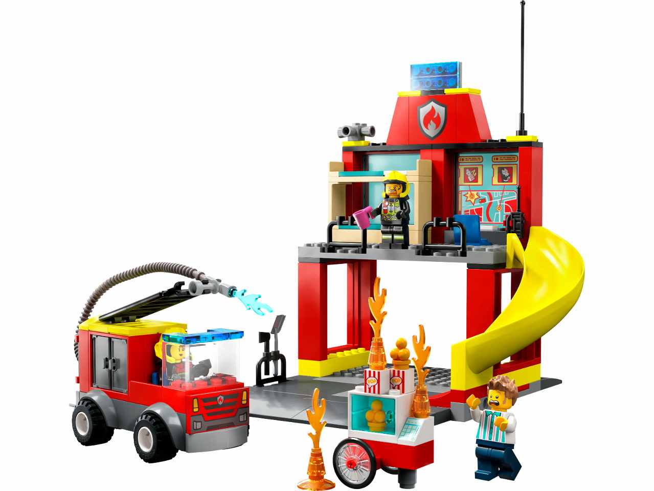 Lego City Caserma dei Pompieri e Autopompa 60375