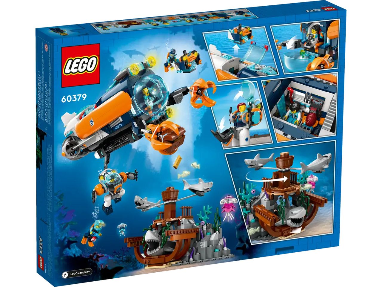 Lego City Sottomarino per Esplorazioni Abissali 60379