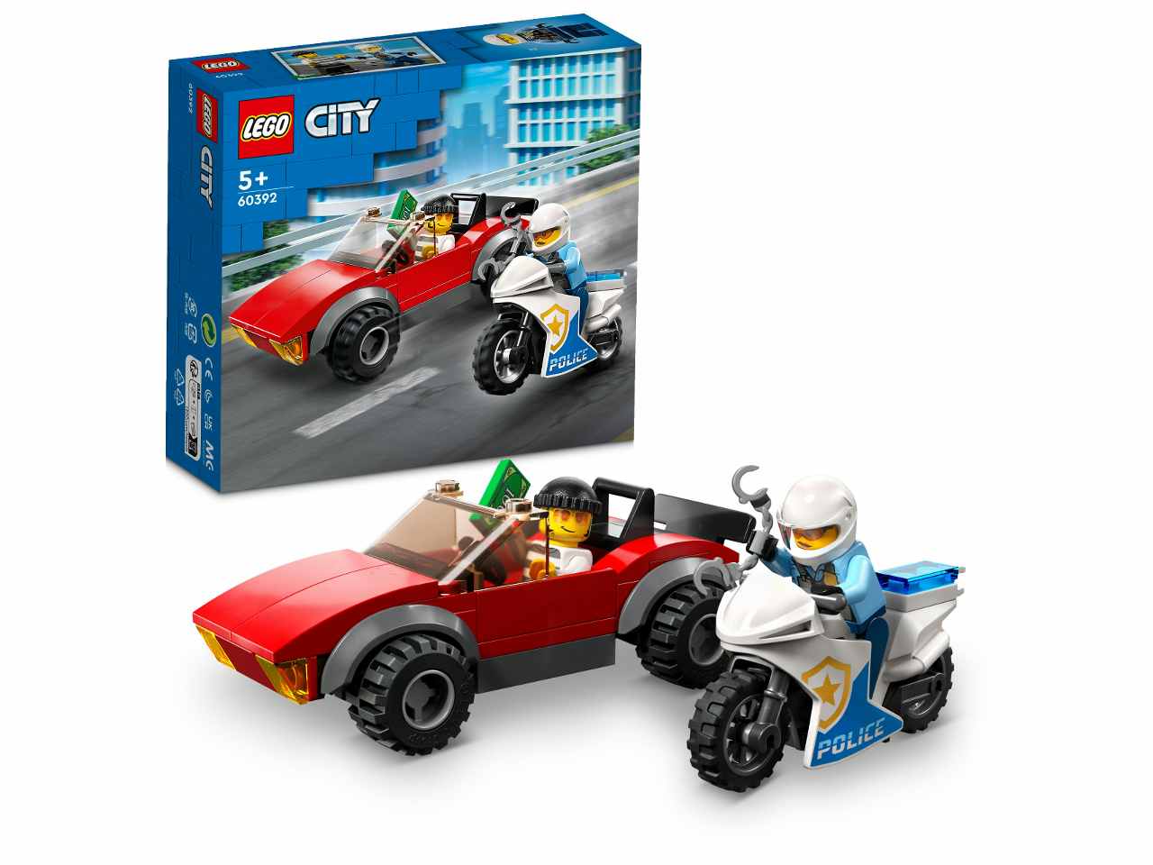 Lego City Inseguimento sulla Moto della Polizia 60392
