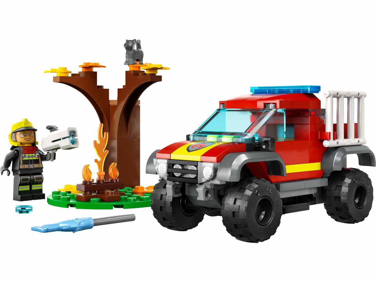Lego city fire soccorso sul fuoristrada dei pompieri