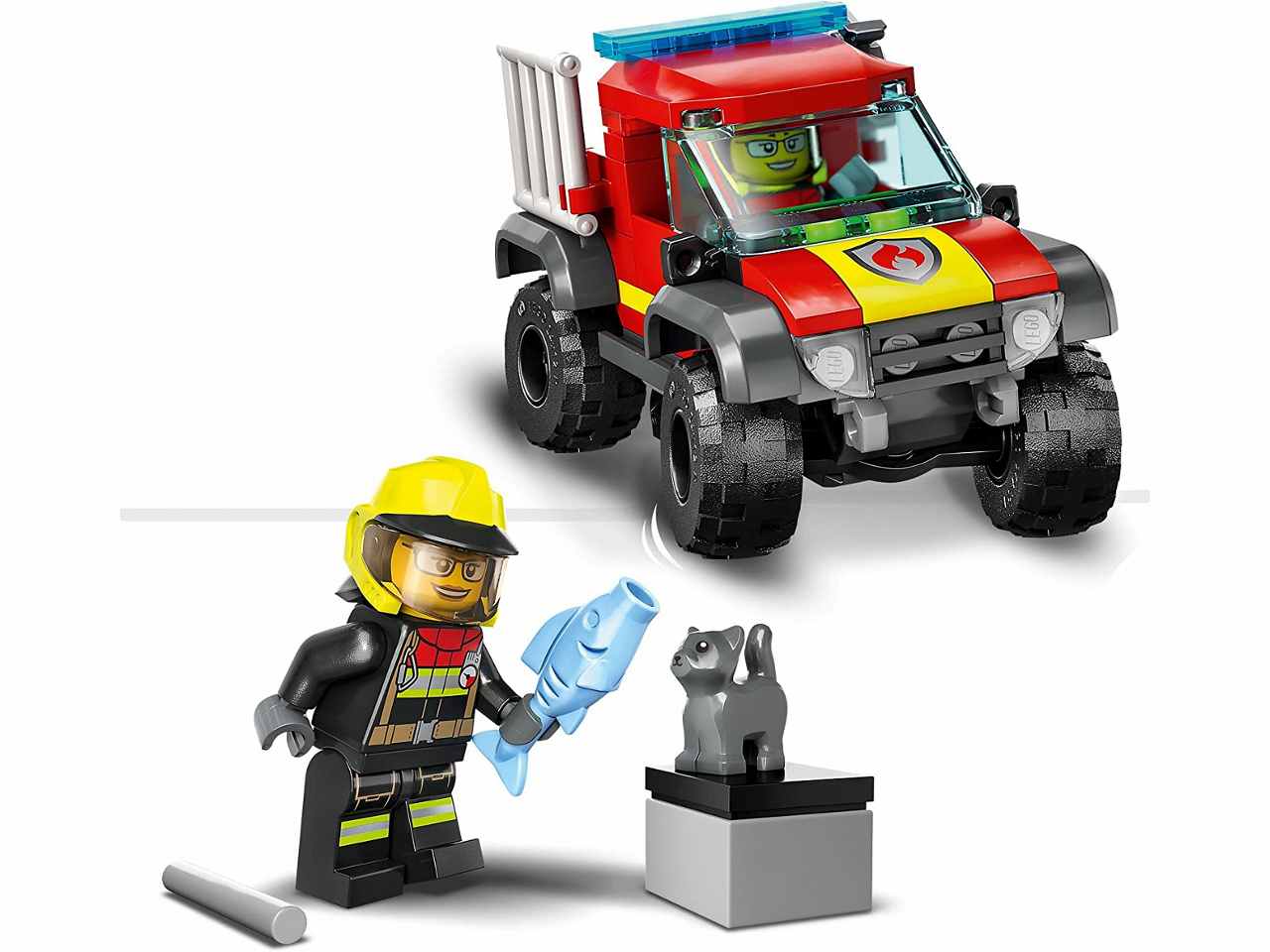 Lego city fire soccorso sul fuoristrada dei pompieri