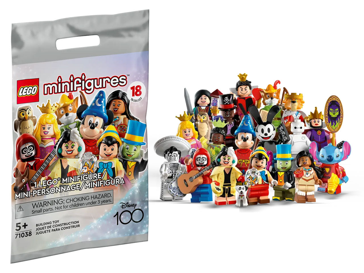 Lego minifigures disney 100