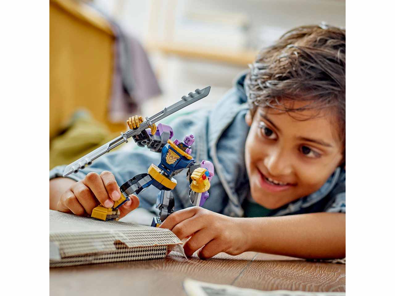 Lego super heroes armatura mech snodabile di thanos
