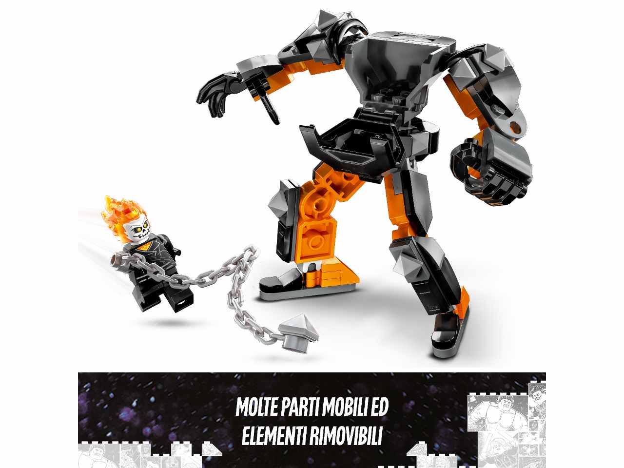 Lego Marvel Mech e Moto di Ghost Rider 76245