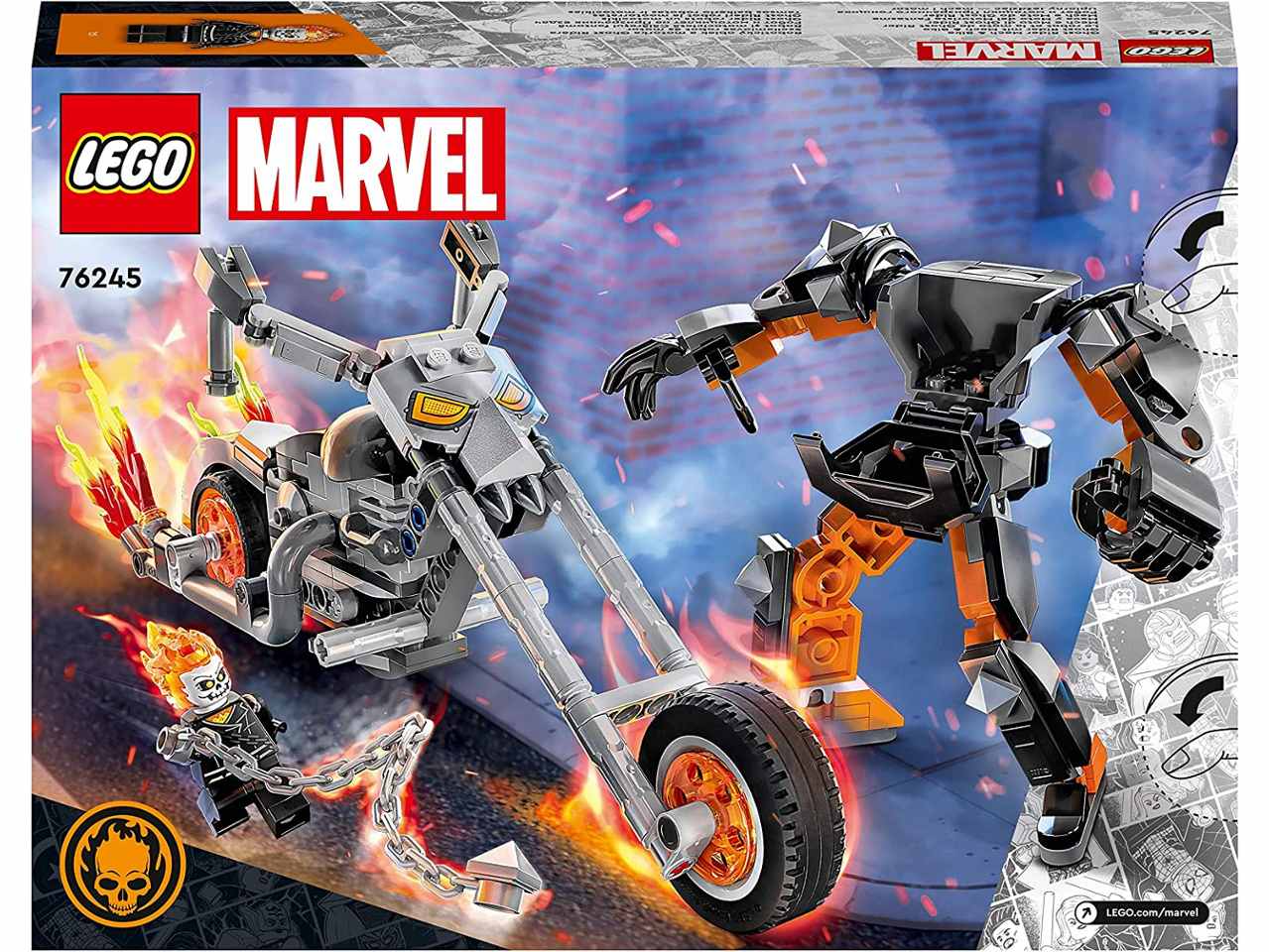 Lego Marvel Mech e Moto di Ghost Rider 76245