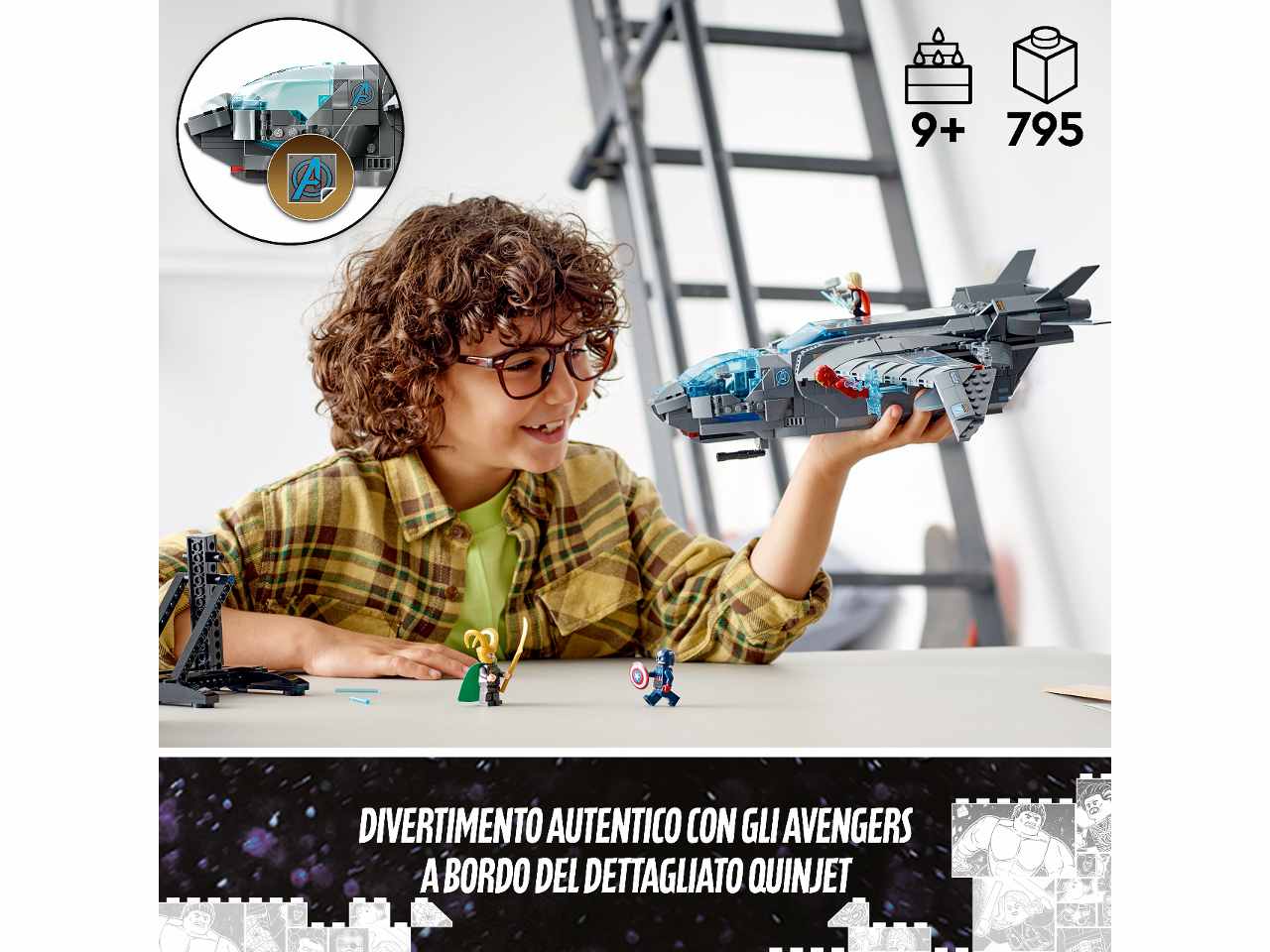 Lego Marvel Quinjet degli Avengers 76248