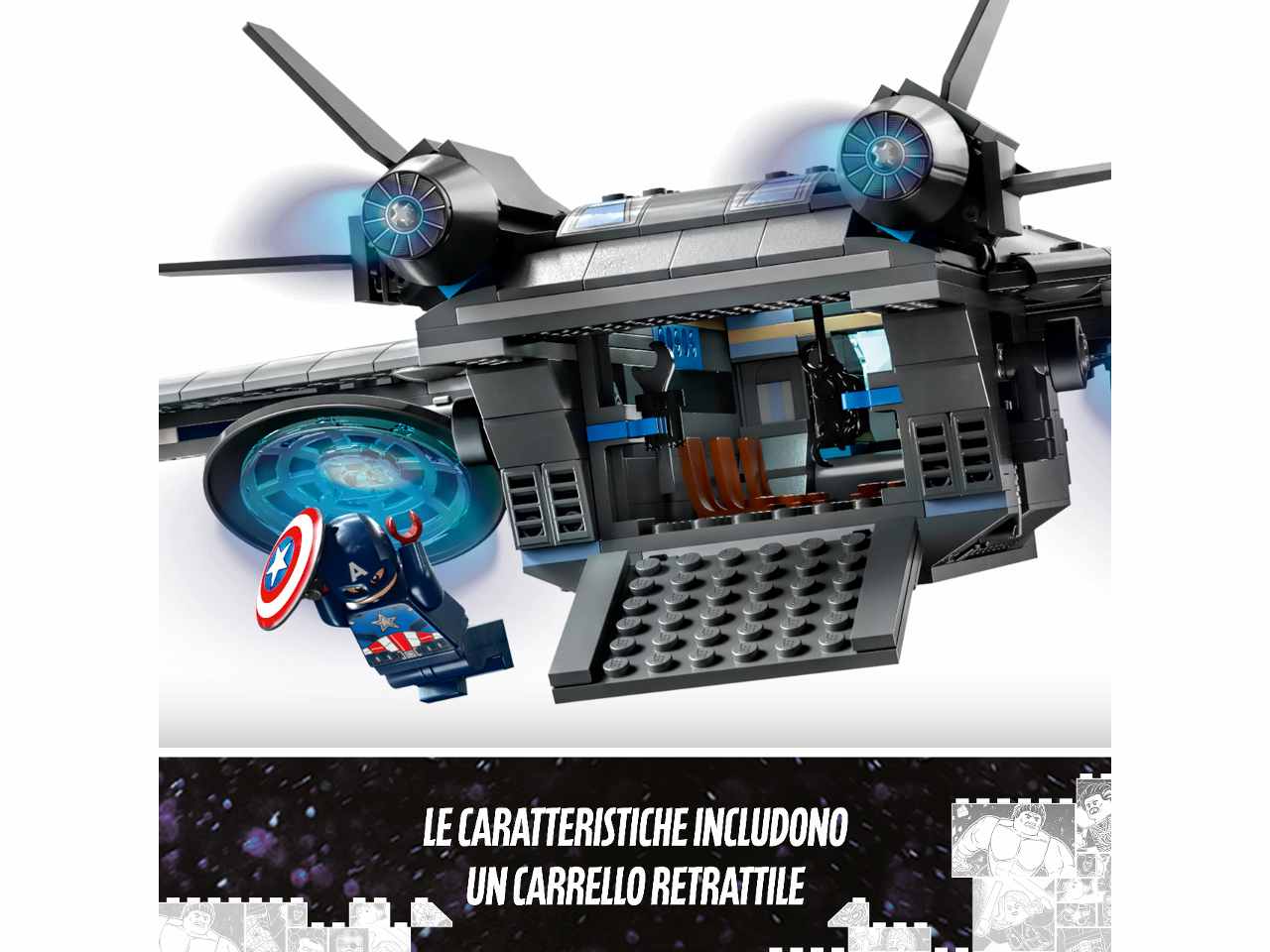 Lego Marvel Quinjet degli Avengers 76248