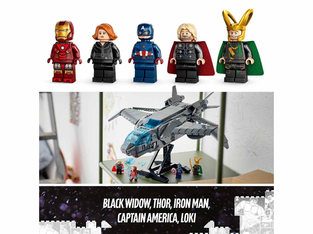 Lego Marvel Quinjet degli Avengers 76248