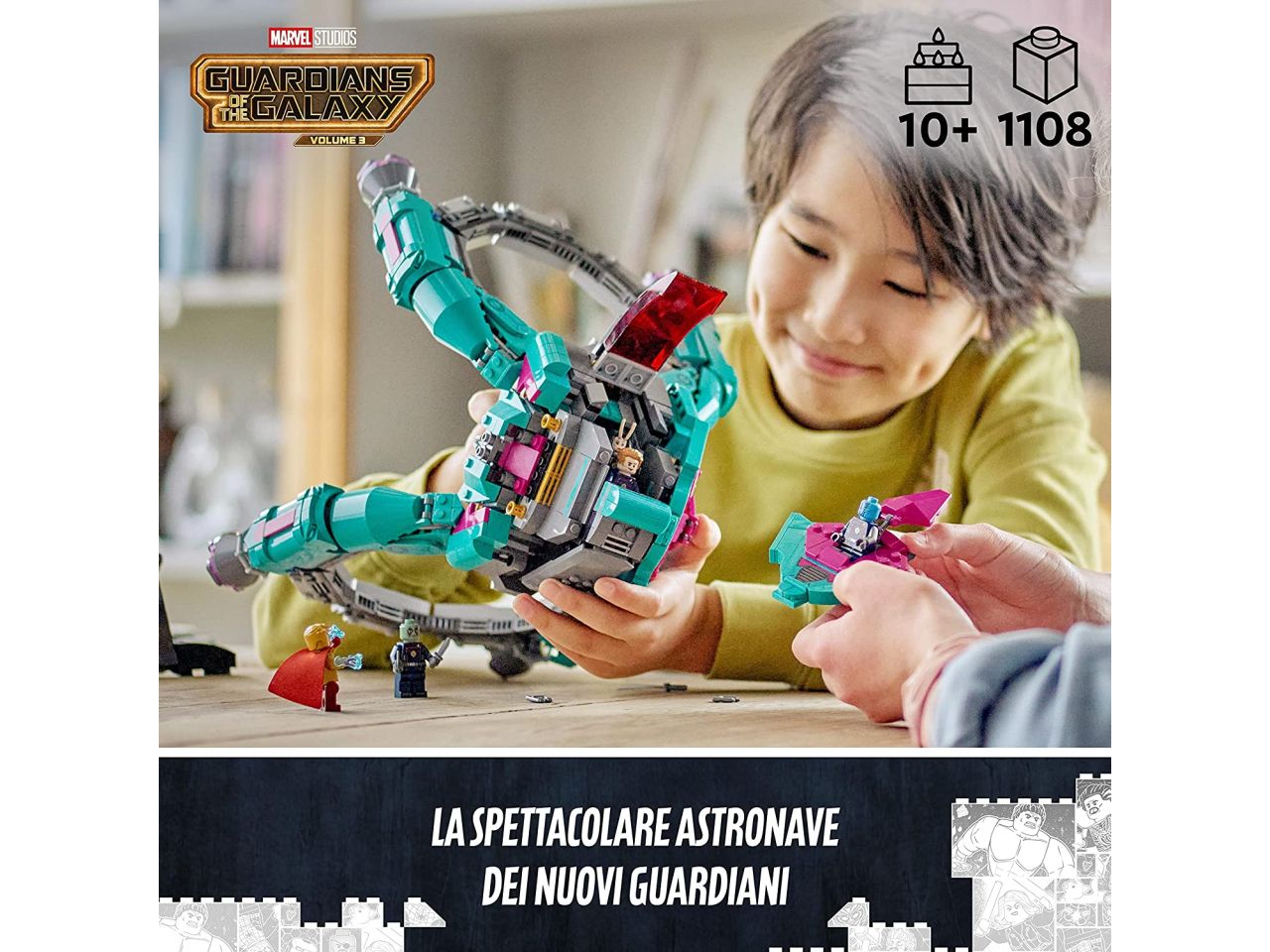 Lego marvel i guardiani della galassia lastronave dei nuovi guardiani