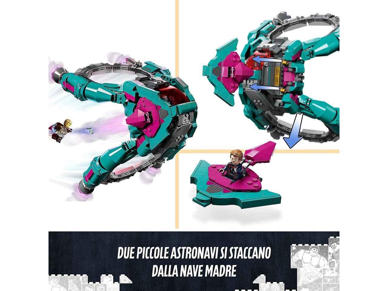 Lego marvel i guardiani della galassia lastronave dei nuovi guardiani