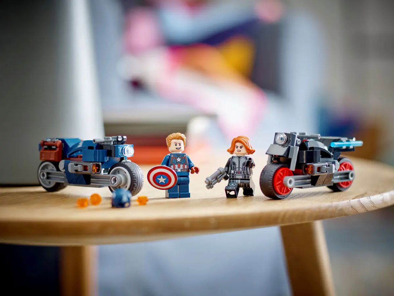 Lego Marvel Motociclette di Black Widow e Captain America 76260