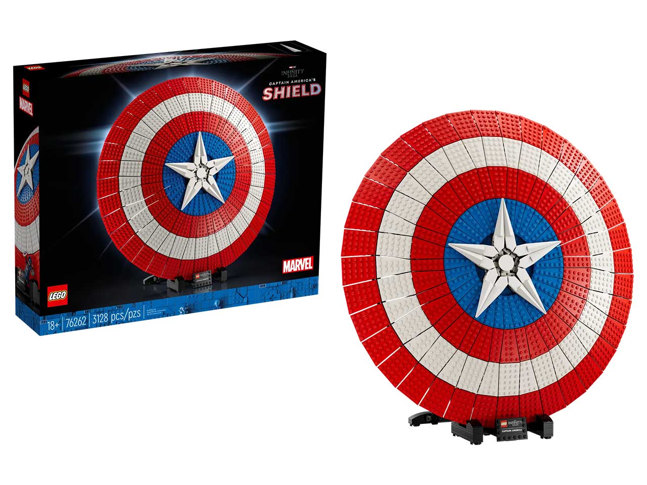 Lego Marvel Scudo di Captain America 76262