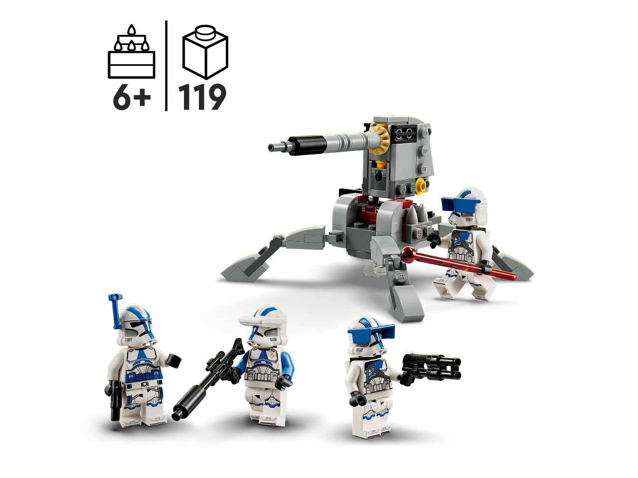 Lego star wars tm 4 clone troopers della 501esima legione