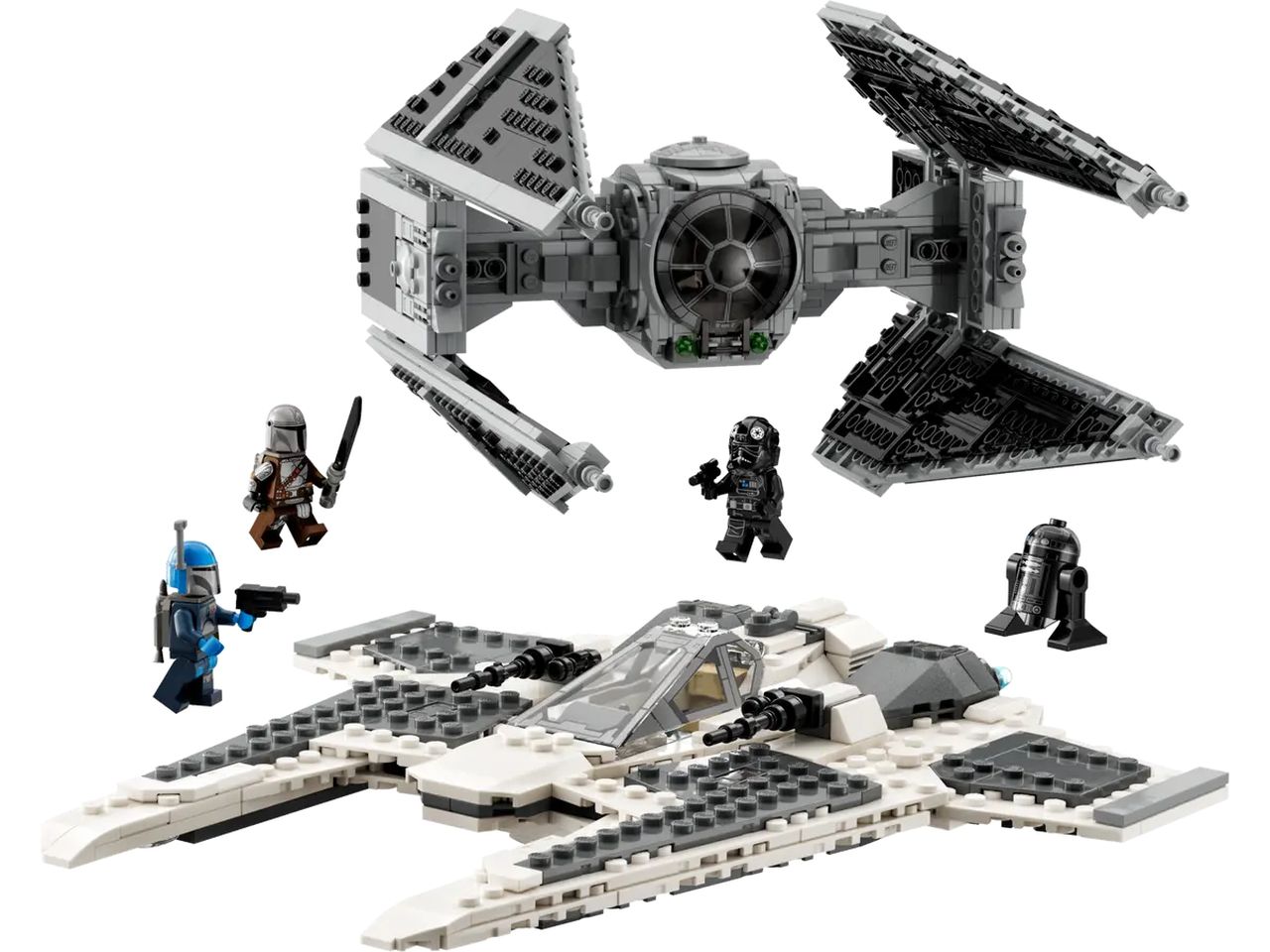 Lego Star Wars Fang Fighter Mandaloriano vs TIE Interceptor 75348