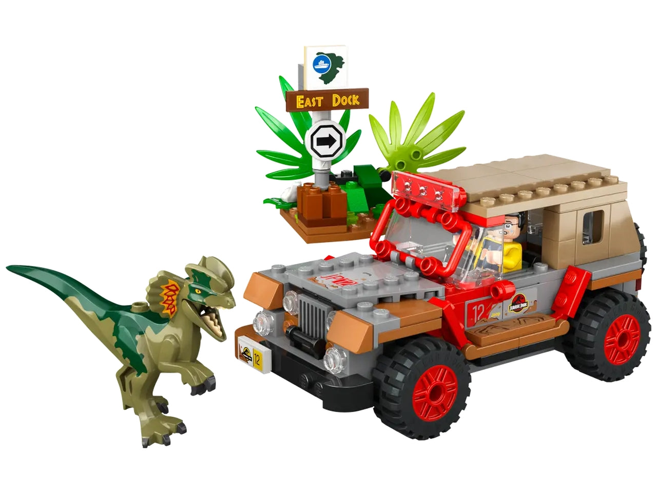 Lego Jurassic Park LAgguato del Dilofosauro 76958