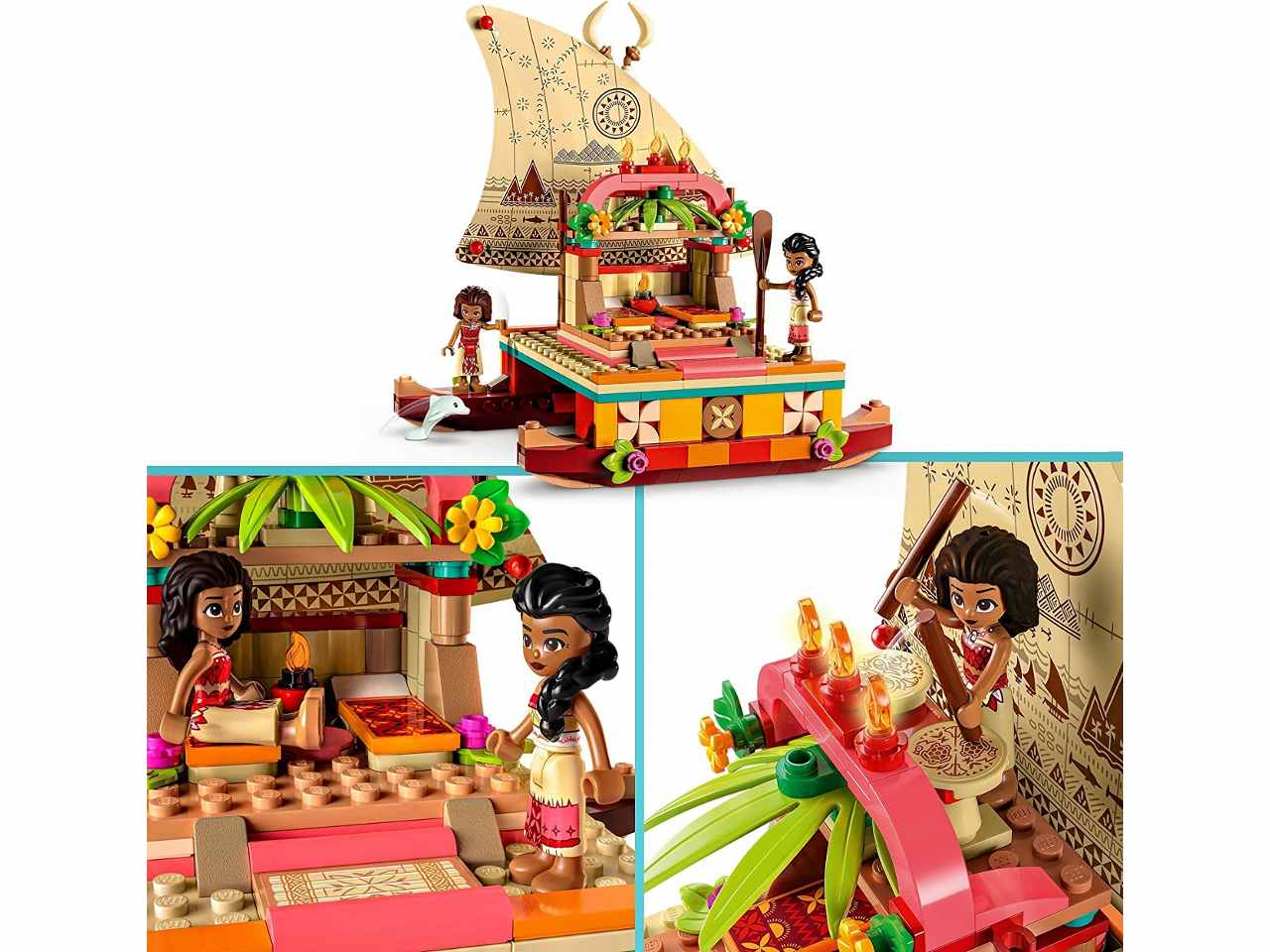 Lego disney princess la barca a vela di vaiana