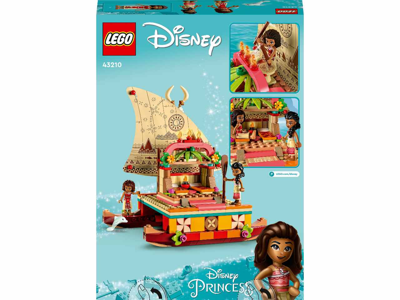 Lego disney princess la barca a vela di vaiana