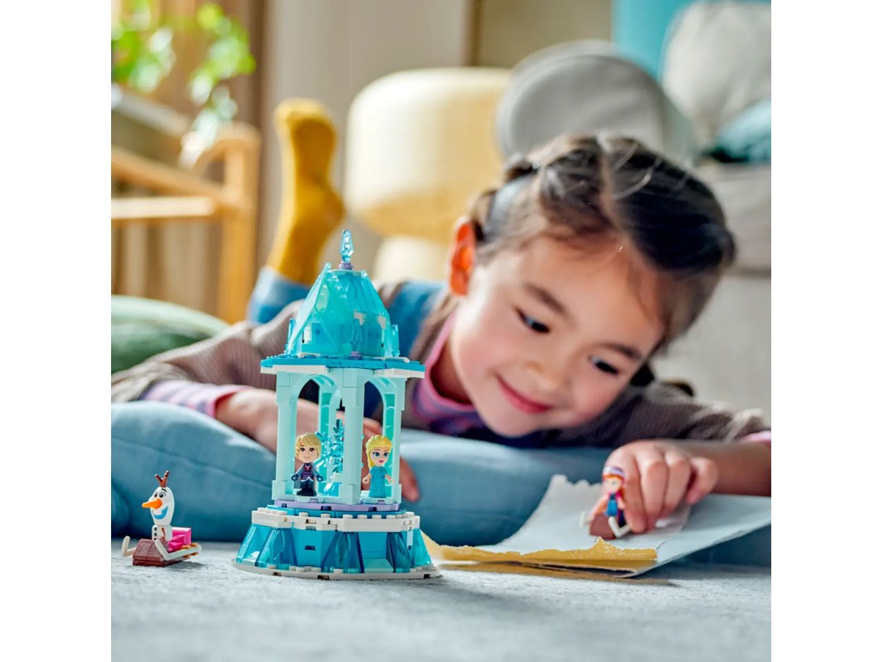 Lego Disney Frozen La Giostra Magica di Anna ed Elsa 43218
