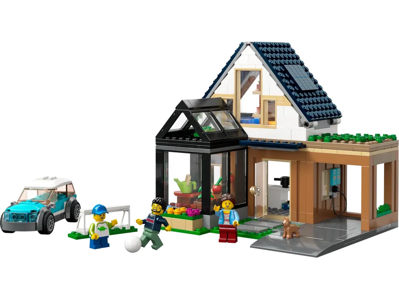Lego my city villetta familiare e auto elettrica