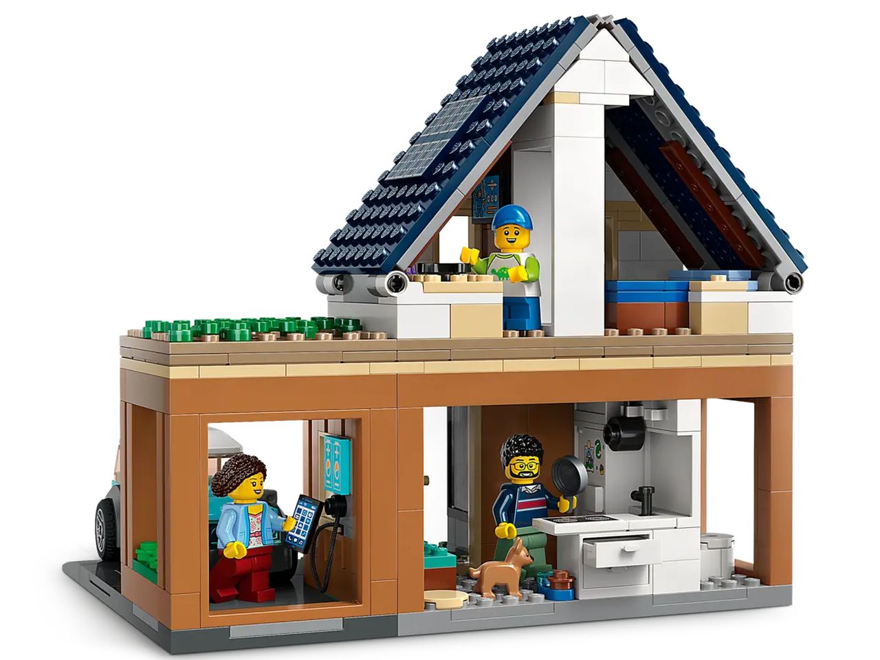 Lego my city villetta familiare e auto elettrica