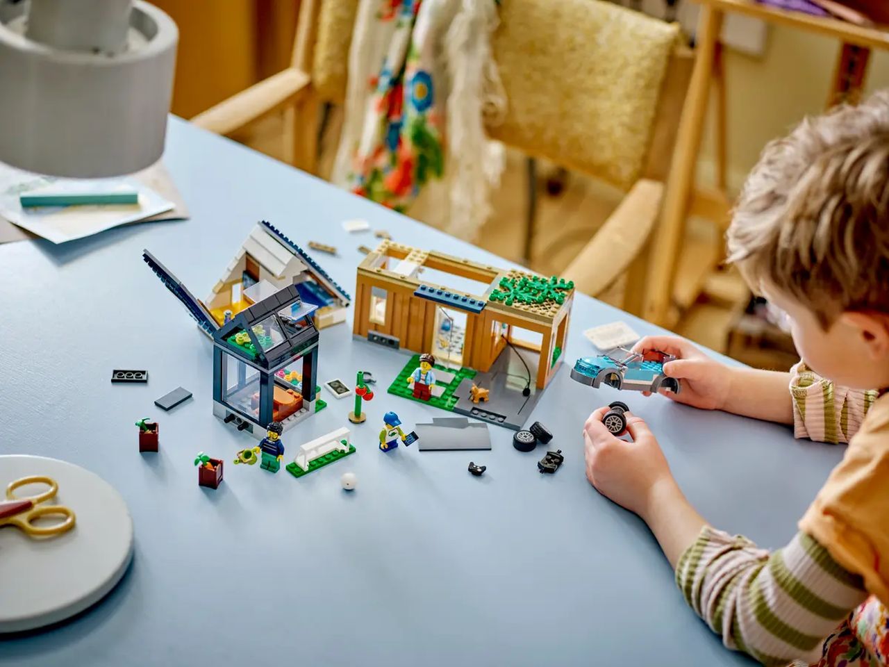 Lego my city villetta familiare e auto elettrica