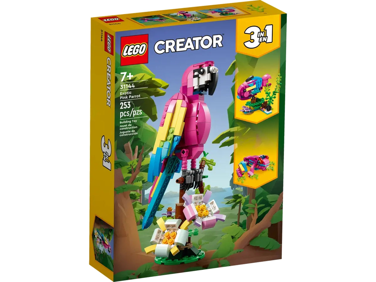 Lego creator pappagallo esotico rosa
