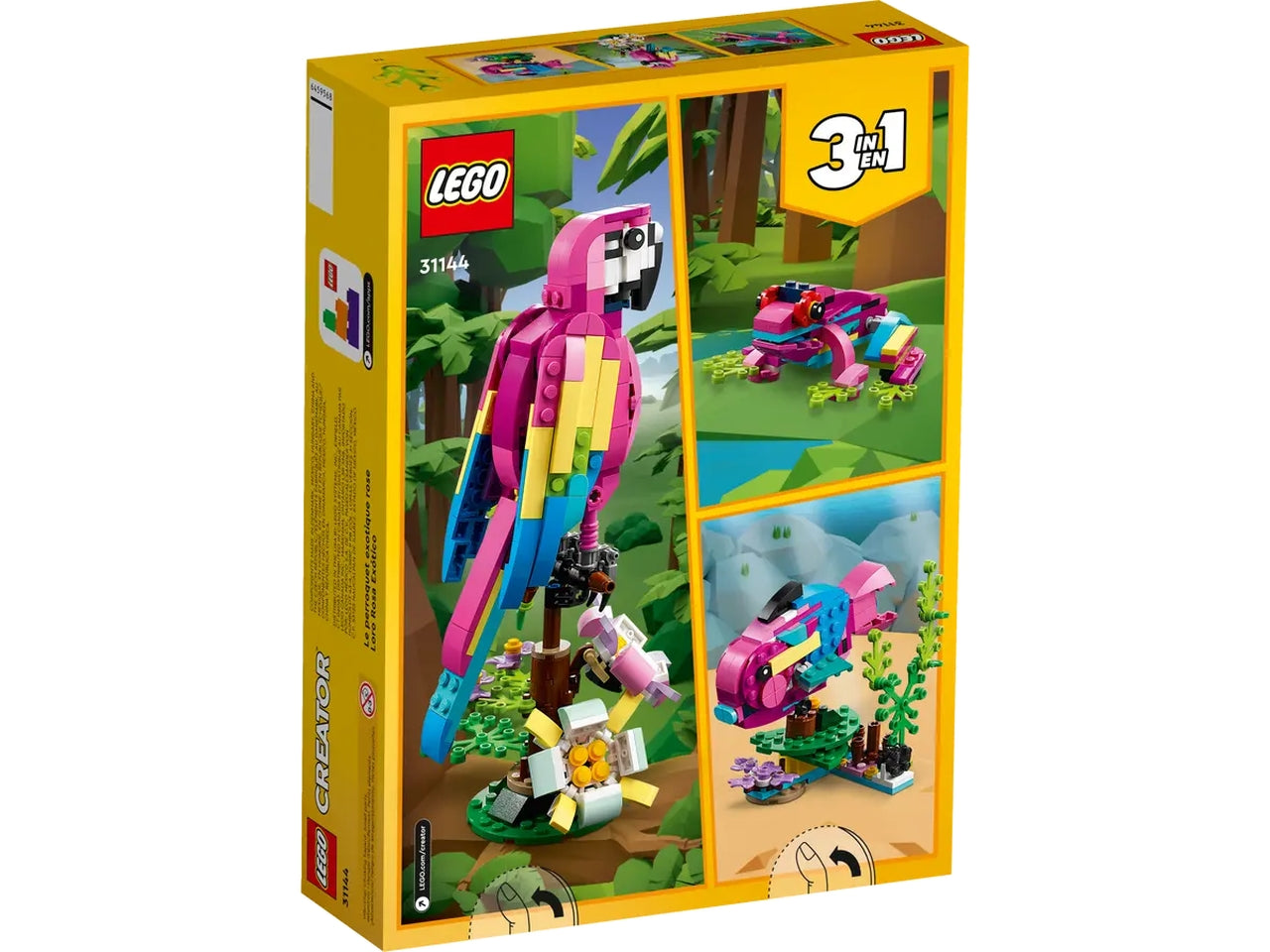Lego creator pappagallo esotico rosa