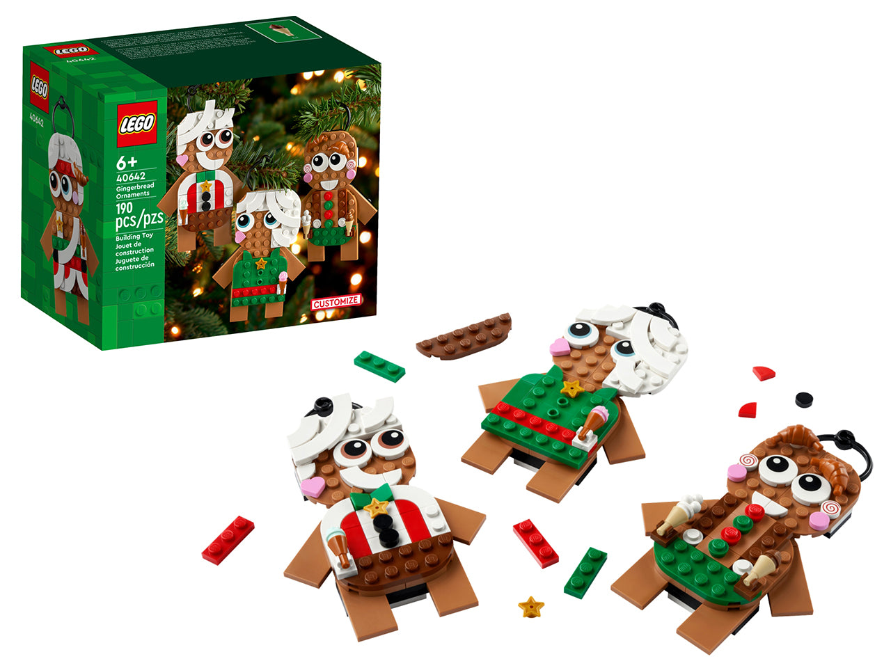LEGO Creator Ornamenti di Pan di Zenzero, Set Giochi da Costruire per Bambine e Bambini da 6 Anni in su, Regalo di Pasqua, Decorazioni per la Casa da Appendere, Accessorio per la Camera da Letto 40642