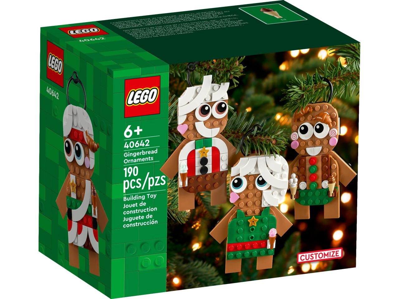 LEGO Creator Ornamenti di Pan di Zenzero, Set Giochi da Costruire per Bambine e Bambini da 6 Anni in su, Regalo di Pasqua, Decorazioni per la Casa da Appendere, Accessorio per la Camera da Letto 40642